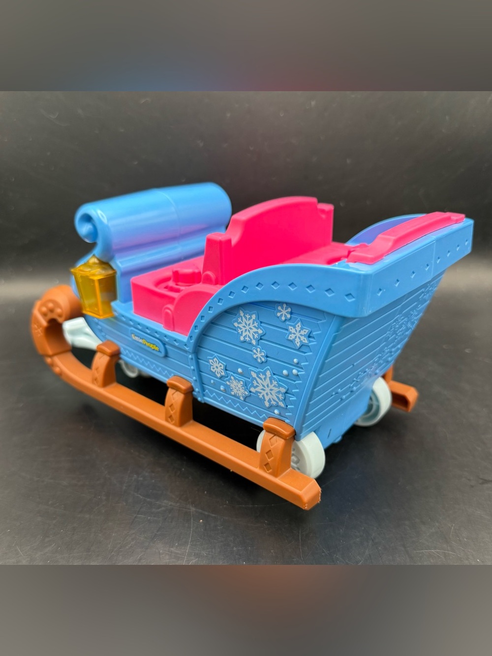 Fisher Price Little People Disney Frozen Kristoff's Light up Sleigh w/4 Figures - Picture 11 of 16